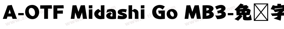 A-OTF Midashi Go MB3字体转换